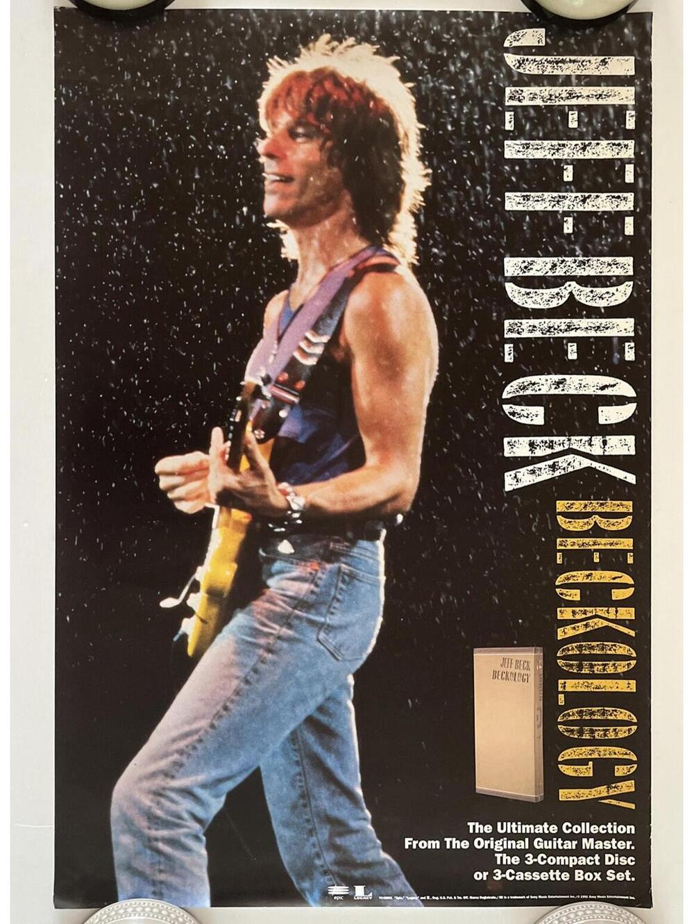 Vintage Original 90s Song Music Jeff Beck Beckology Poster Epic Legacy 1991